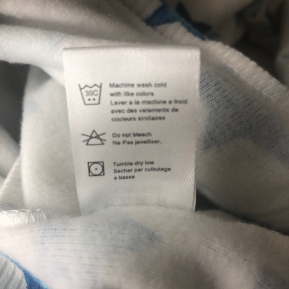 CHASER NWT INDIGO BLUE STAR HOODIE SWEATSHIRT S M - Picture 9 of 9